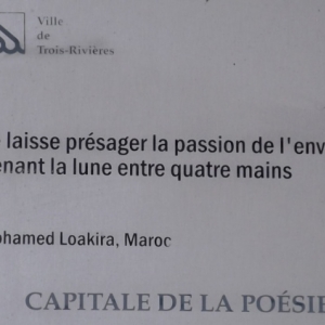 Trois - Rivieres, capitale internationale de la poesie