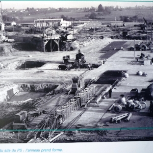 Construction du CERN près de Genève