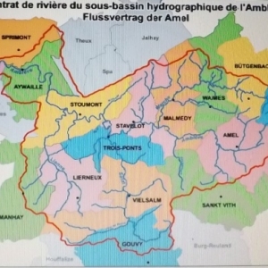 Carte du bassin de l' Ambleve