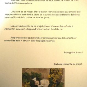 La preface du livre signee " Bouboule"