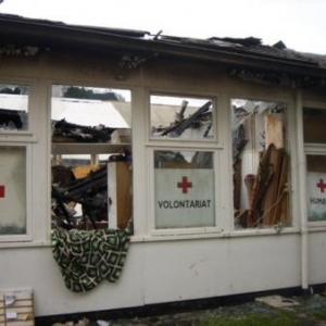 31.08.2008 Un incendie inexplique detruit la Boutique ( Photo J. Blavier ) 31.08.2008 Un incendie inexplique detruit la Boutique ( Photo J. Blavier )