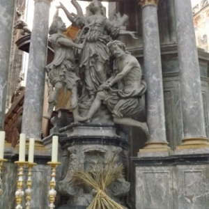 Dans la basilique de St Hubert