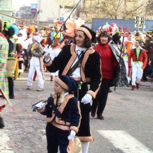 Costume traditionnel " Lu Veheu " ( le putois ) le plus ancien masque