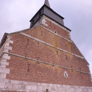 Le pignon impressionnant de l'eglise St Jacques