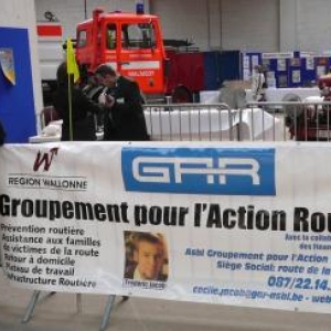 Le vaste stand du GAR ( Groupement pour l'Action Routiere )