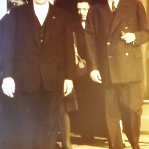 De Gaulle et Adenauer, Chancelier allemand ( photo : F.Detry )
