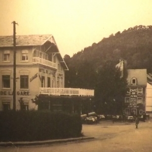 Hotel de la Gare et la rue Neuve