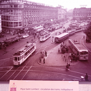 Le tram à Liège ( photo : F. Detry )
