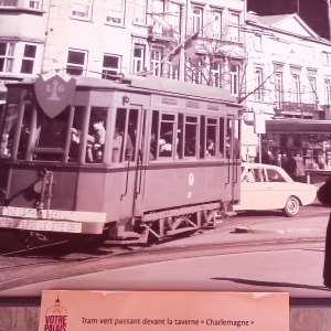 Le tram à Liège ( photo : F. Detry )
