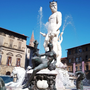 La fontaine de Neptune  (photo F. Detry )