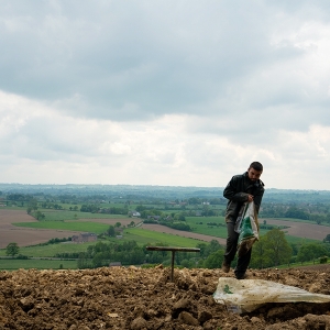 Mise en place des plants  (Photo :  Charles Piron )