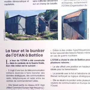 Tour et bunker de l'Otan ( photo : F.Detry ) Tour et bunker de l'Otan ( photo : F.Detry )