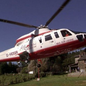 L'hélicoptère de Bra sur Lienne ( photo : RTBF )