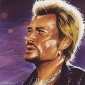 20110624_johnny Hallyday portrait peinture