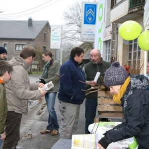 Distribution arbustes fruitiers Gedinne Ecolo