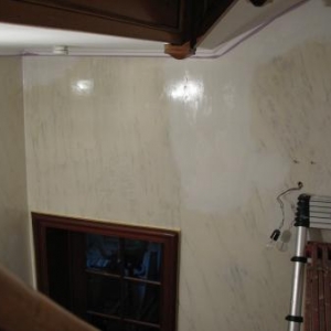 Murs 1er etage enduits Murs 1er etage enduits