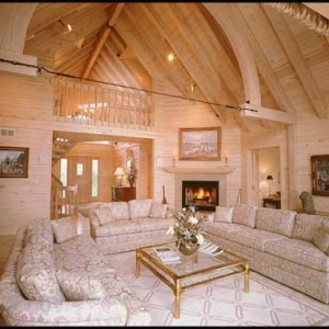 Finitions interieures moderne en lambris de cedre blanc Finitions interieures moderne en lambris de cedre blanc