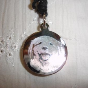 medaille avec la photo de votre chien 
