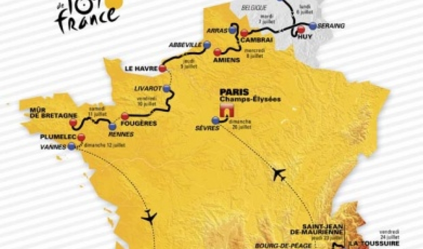 Parcours du Tour de France 2015