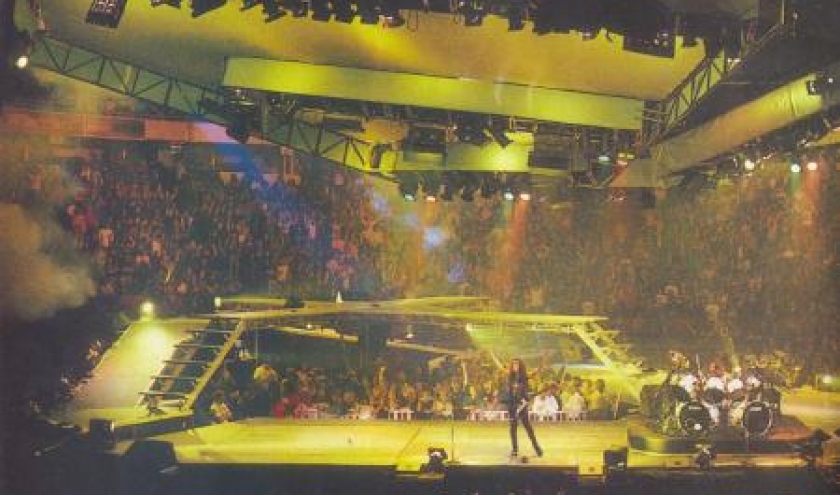 La scene en forme de diamant