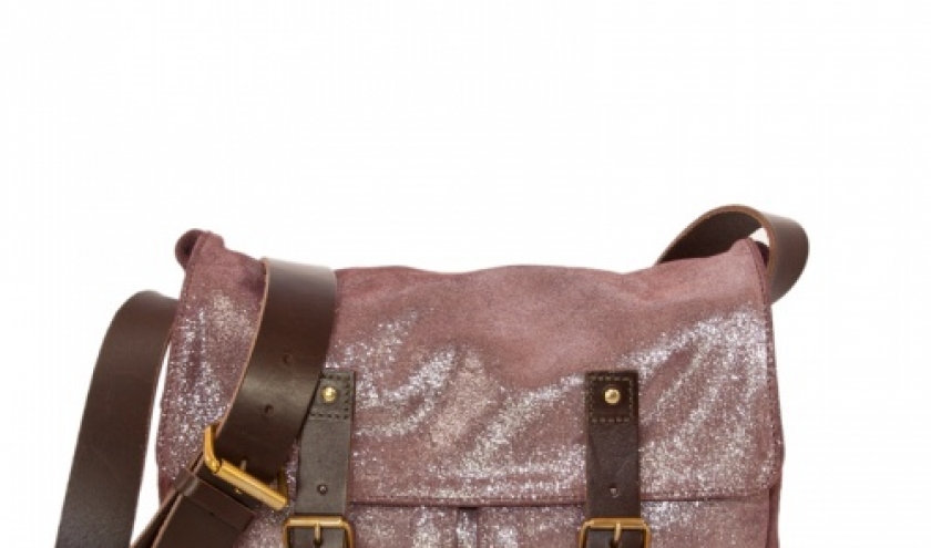 sac besace en cuir irise parme C-OUI