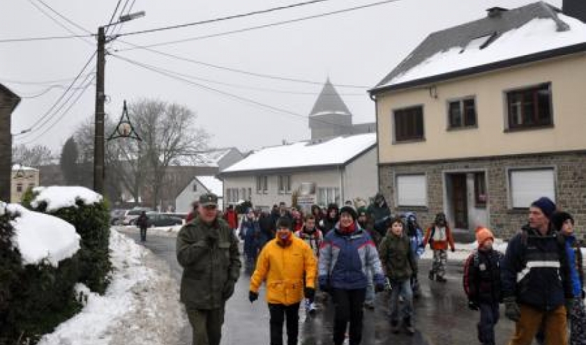 Beaucoup de participants à la 33e marche du Périmètre défensif de bastogne