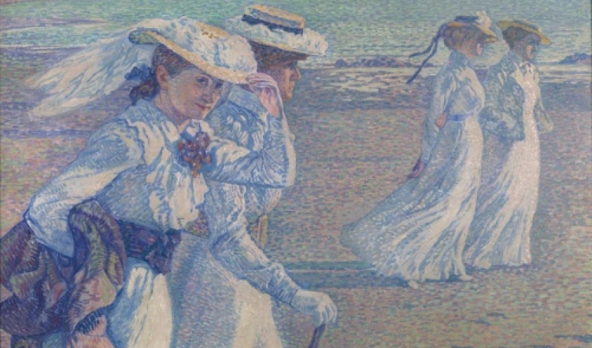 Théo VAN RYSSELBERGHE (1862 - 1926), The promenade, 1901, Oil on canvas, 97x 130, 1901 ©Brussels, MRBAB/KMSKB