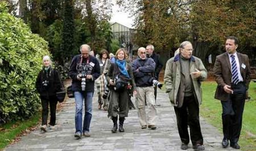 Des journalistes visitent le parc  Paradisio