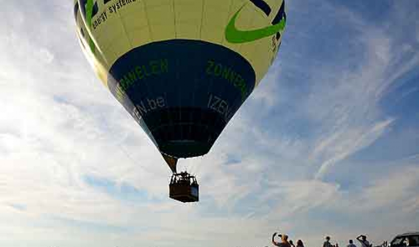 Vol en ballon en Wallonie