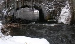 Le pont de Suhet, vu de la rive gauche, d'amont