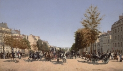 Edmond-Georges Grandjean (1844–1908), Parijs, avenue des Champs-Elysees. Gezicht vanaf het place de l Etoile, copyright State Hermitage Museum, St Petersburg