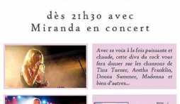 La chanteuse Miranda en concert