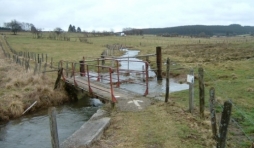 Remplacement de la passerelle sur la Warche entre Honsfeld et Hunningen (AC Bullingen) Avant