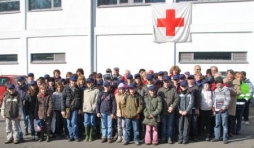 Les participants a la marche parrainee