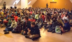 Les eleves reunis au Malmundarium