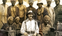 Burton Tome 1, Vers les sources du Nil de Dim D. et A. Nikolavitch  Glénat. 