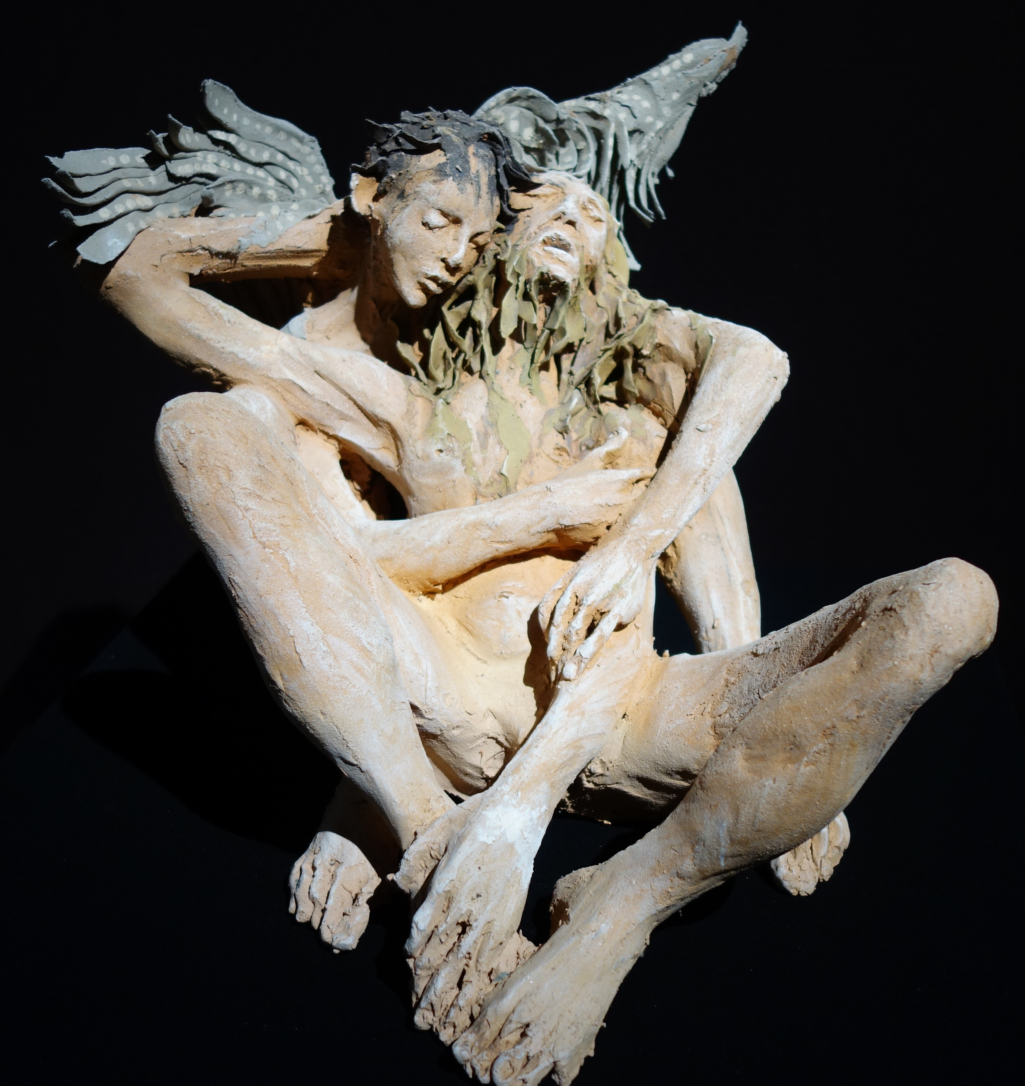 Sculpture en terre chamottée © Fanny Ferré © « Galerie Capazza » © Photo : Fabien Sebo