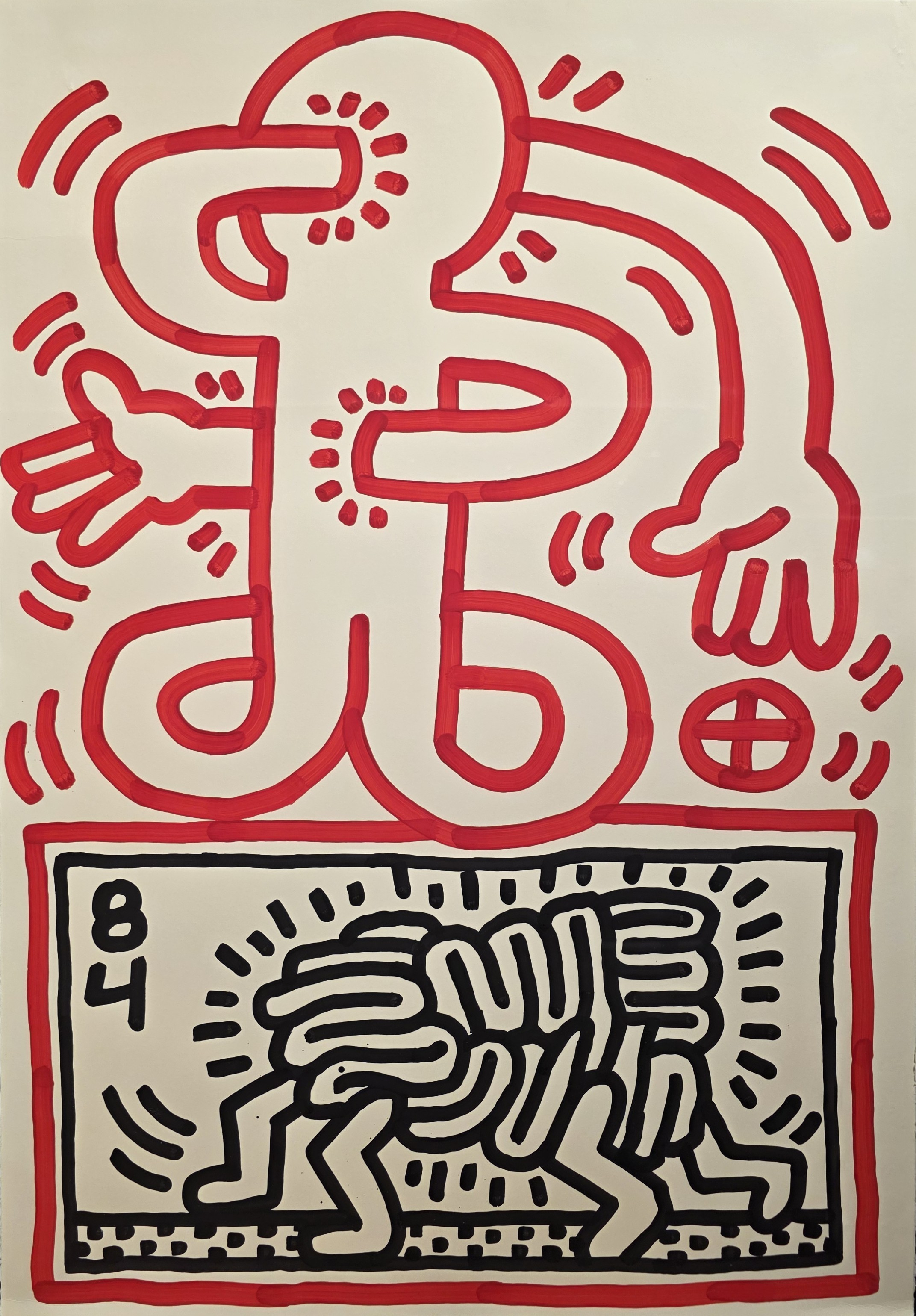 Sans Titre (Keith Haring/1958-1990) © « Martos Gallery » (New York/stand 128) © Ph. : F. Sebo