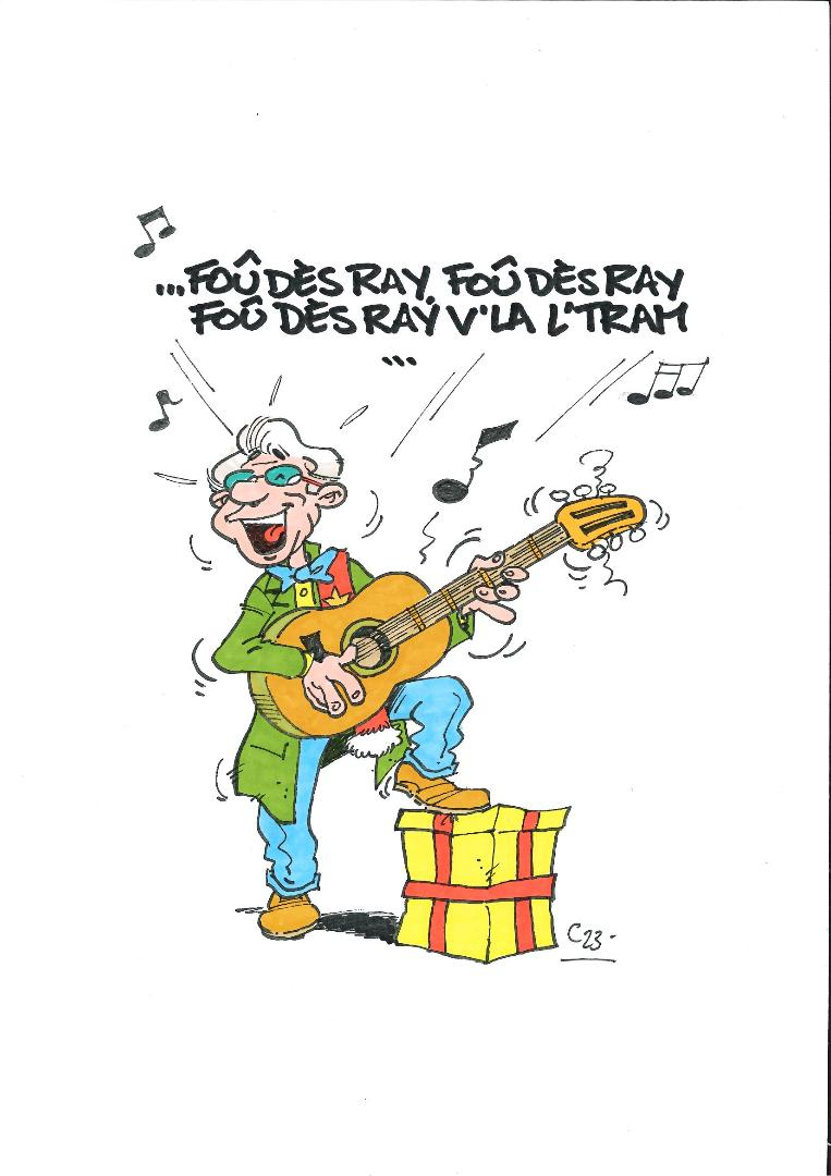Michel Azaïs, le barde du « Village de Noël » © « Enjeu »