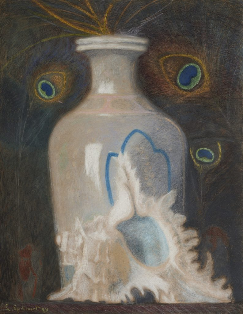 « Vase et Coquillage » (détail/Léon Spilliaert/1911) © « Gal. Philip Seghers » © Ph. : Steven Decroos