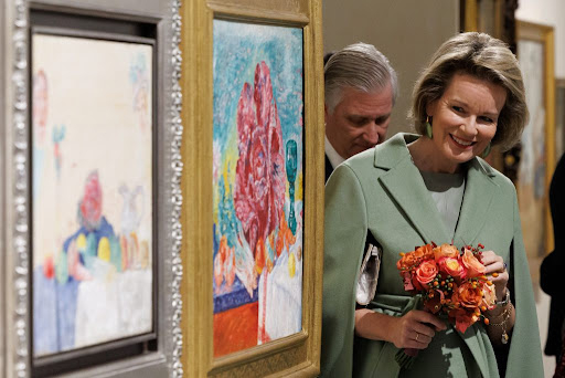 Visite royale au « MuZEE » © Photo : « Noblesse et Royauté »