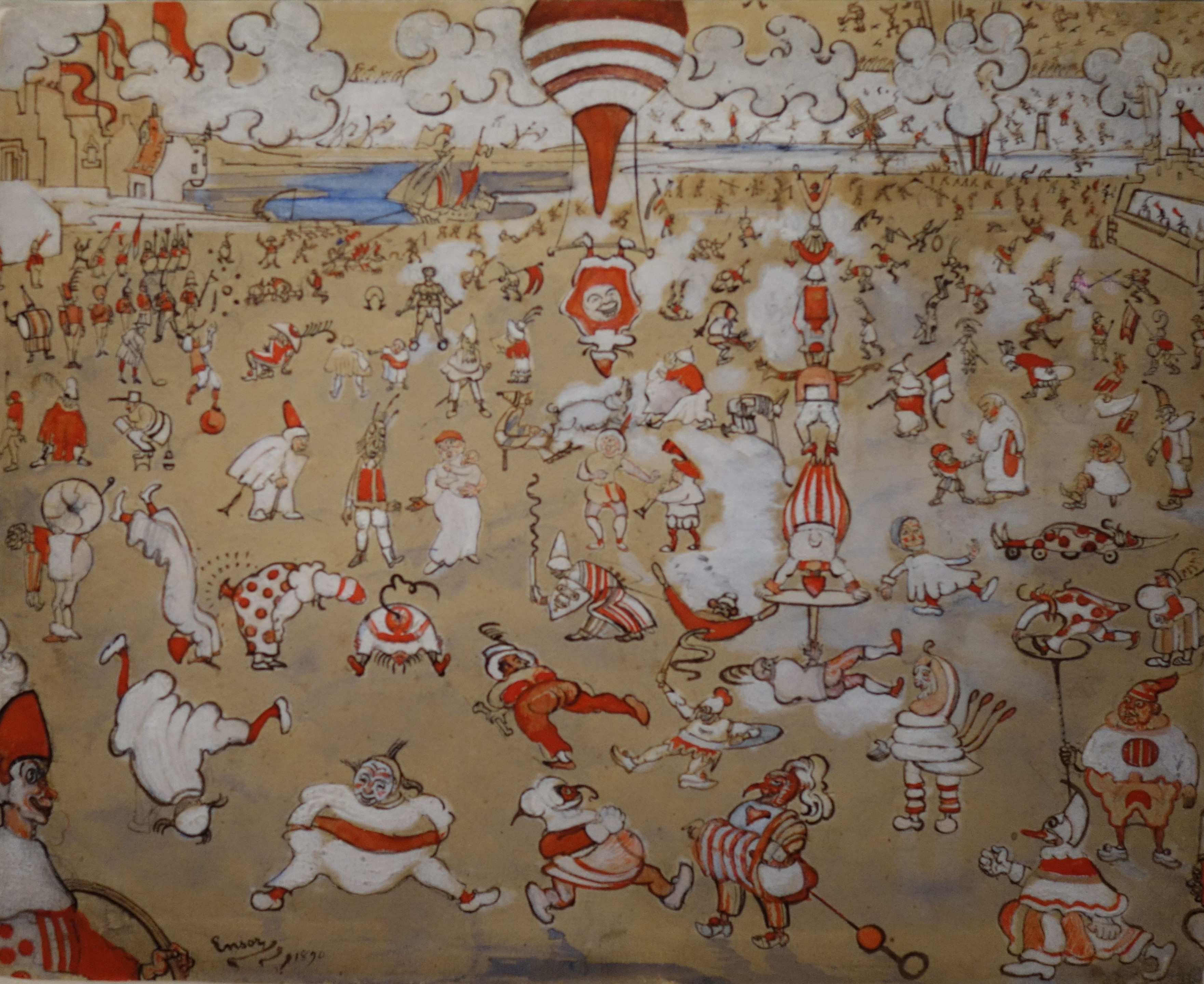 « Clowns blancs et rouges » (James Ensor) © Photo : Fabien Sebo