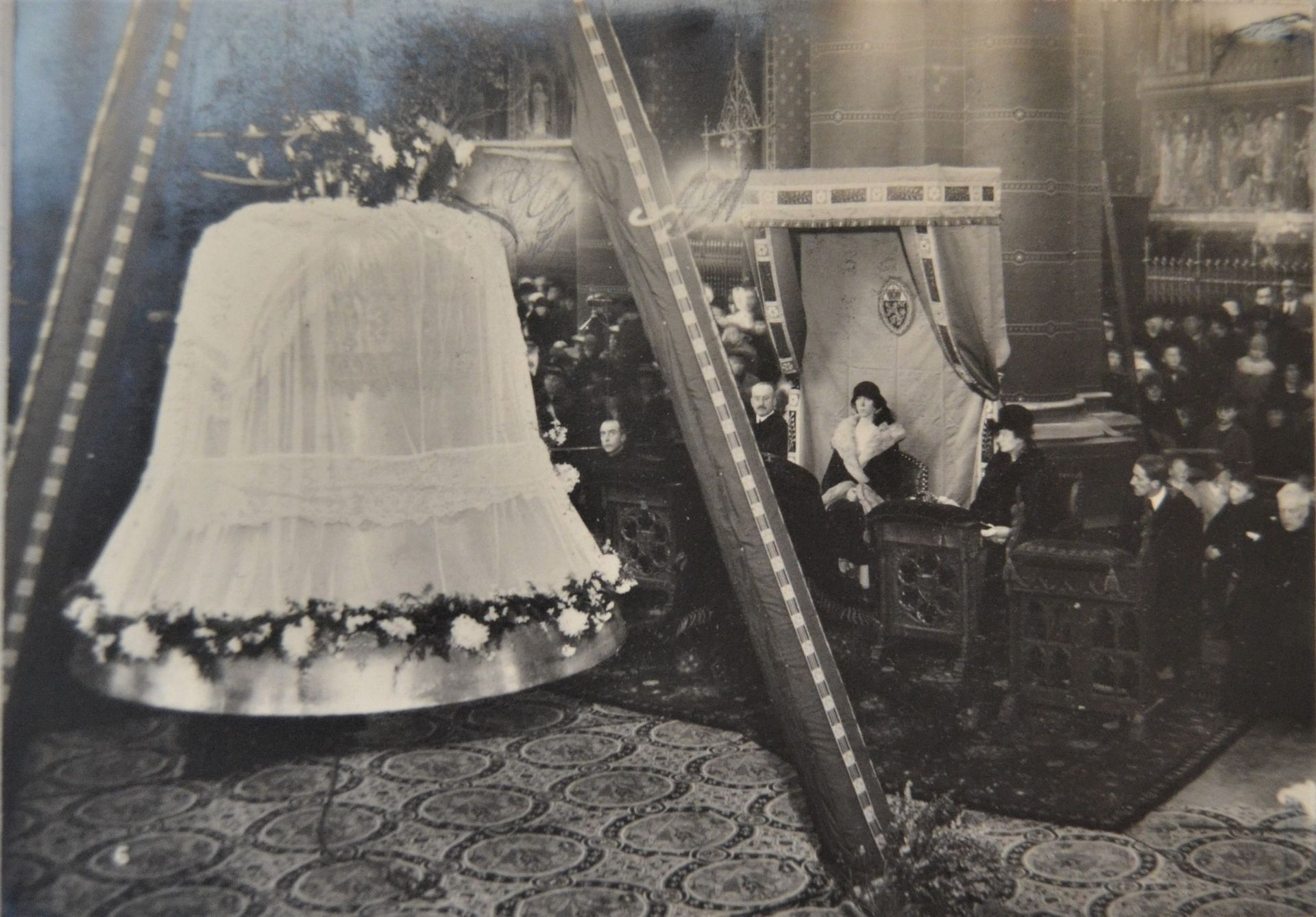 Baptême du bourdon Reine Elisabeth/1923 (photo hors expo) © Photo : Abbaye de Maredsous