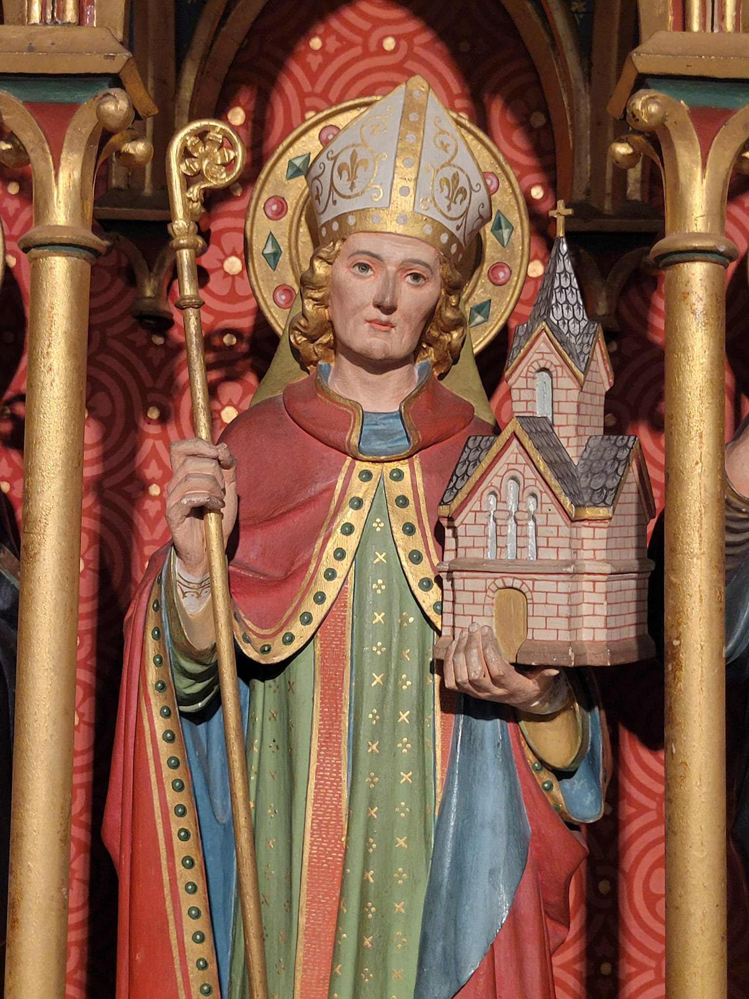 « Retable de la Chapelle abbatiale » (détail/Léopold Blanchaert/1877) © Photo : Murielle Lecocq