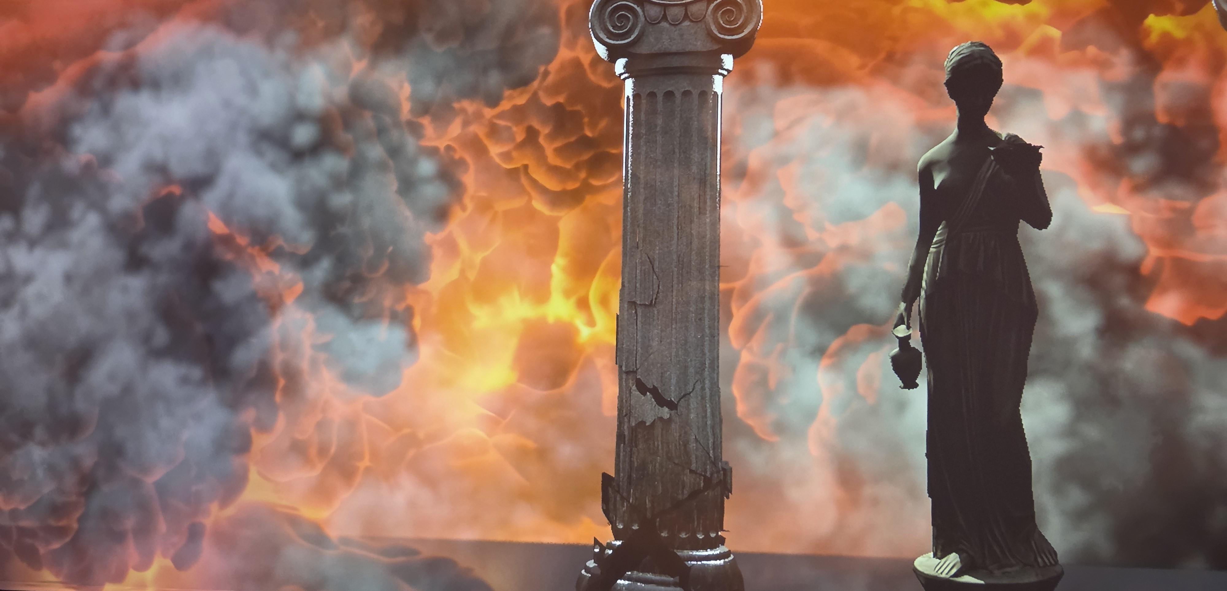 Film : nuages & destruction de Pompéi © « Tempora » © Photo : Fabien Sebo