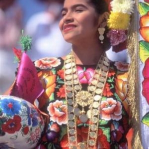 Oaxaca Women in Regional Wear and Jewelry