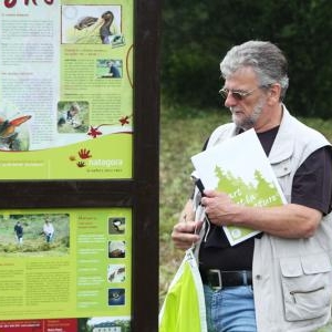 Le panneau Natagora signalant une reserve naturelle