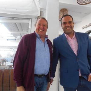 Avec le Maire de Mykonos