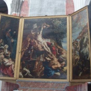 anvers - l erection de la croix de rubens - cathedrale