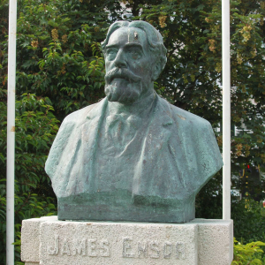 Bronze de James Ensor - parc Leopold Ostende